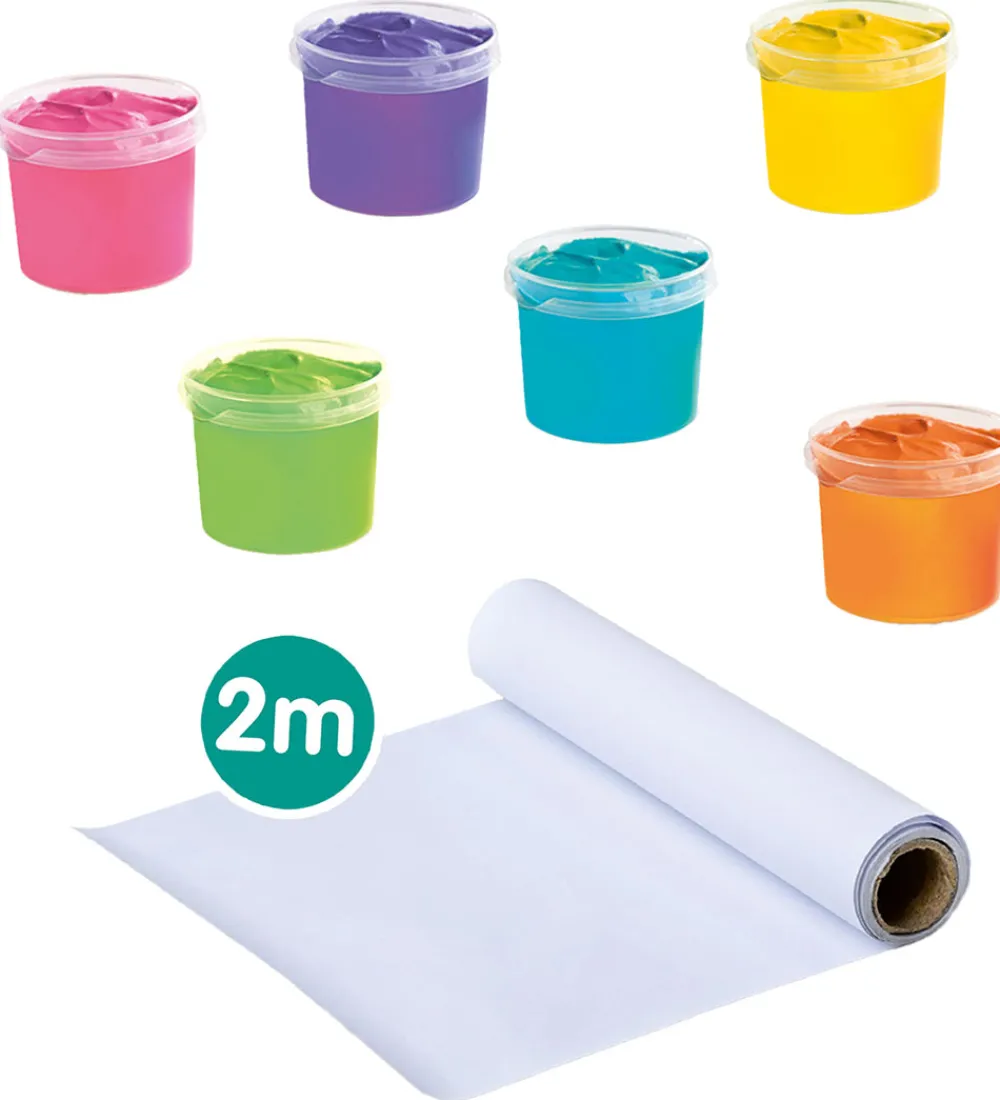 SES Creative Maling|Kreasæt>- Fingermaling Megasæt - 6x110ml