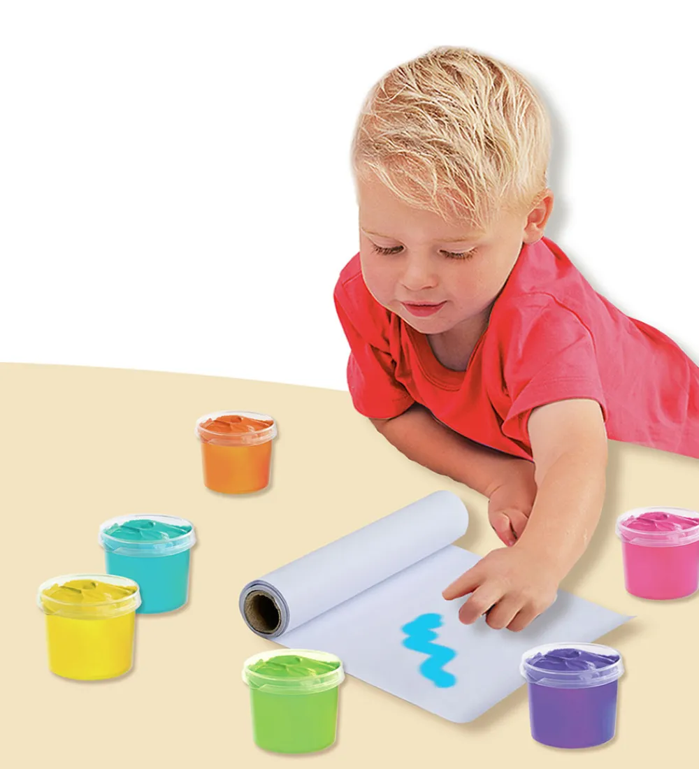 SES Creative Maling|Kreasæt>- Fingermaling Megasæt - 6x110ml