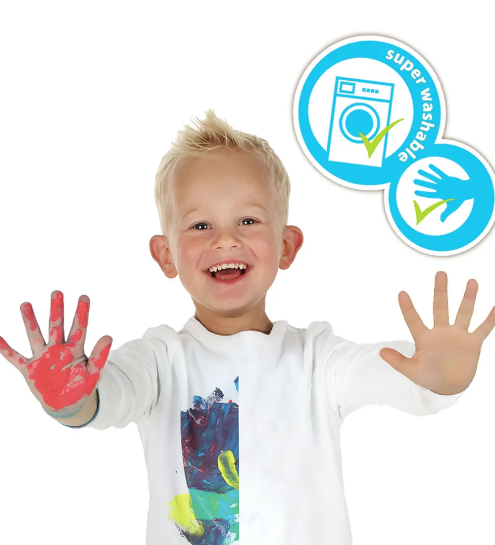 SES Creative Maling|Kreasæt>- Fingermaling Megasæt - 6x110ml