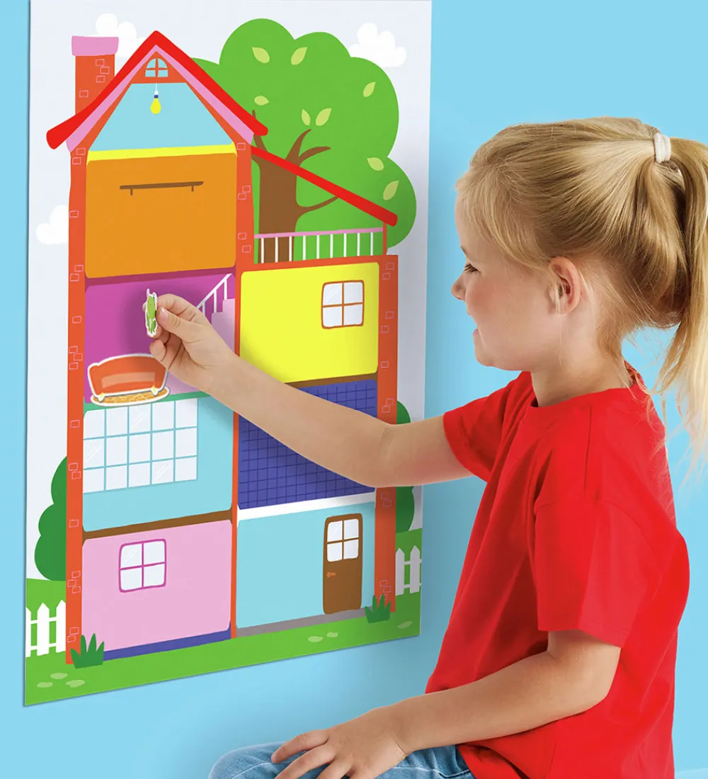 SES Creative Kreasæt|- Min Første - Plakat med klistermærker - Hus