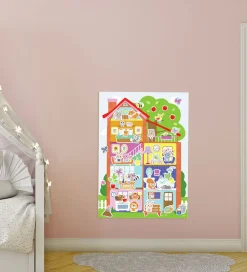 SES Creative Kreasæt|- Min Første - Plakat med klistermærker - Hus