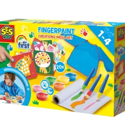 SES Creative Maling|Kreasæt>- Min Første - Fingermaling Megasæt
