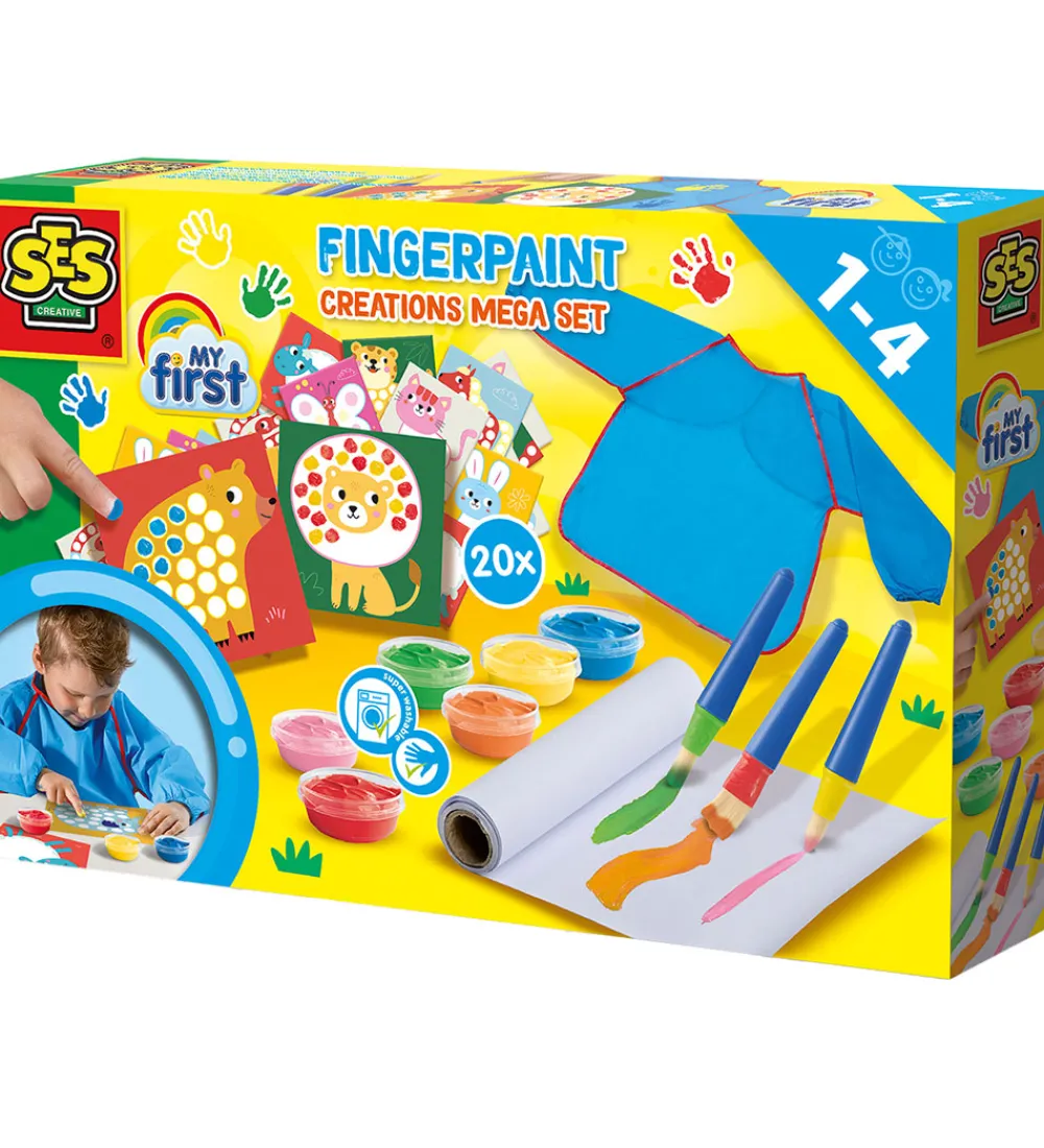 SES Creative Maling|Kreasæt>- Min Første - Fingermaling Megasæt