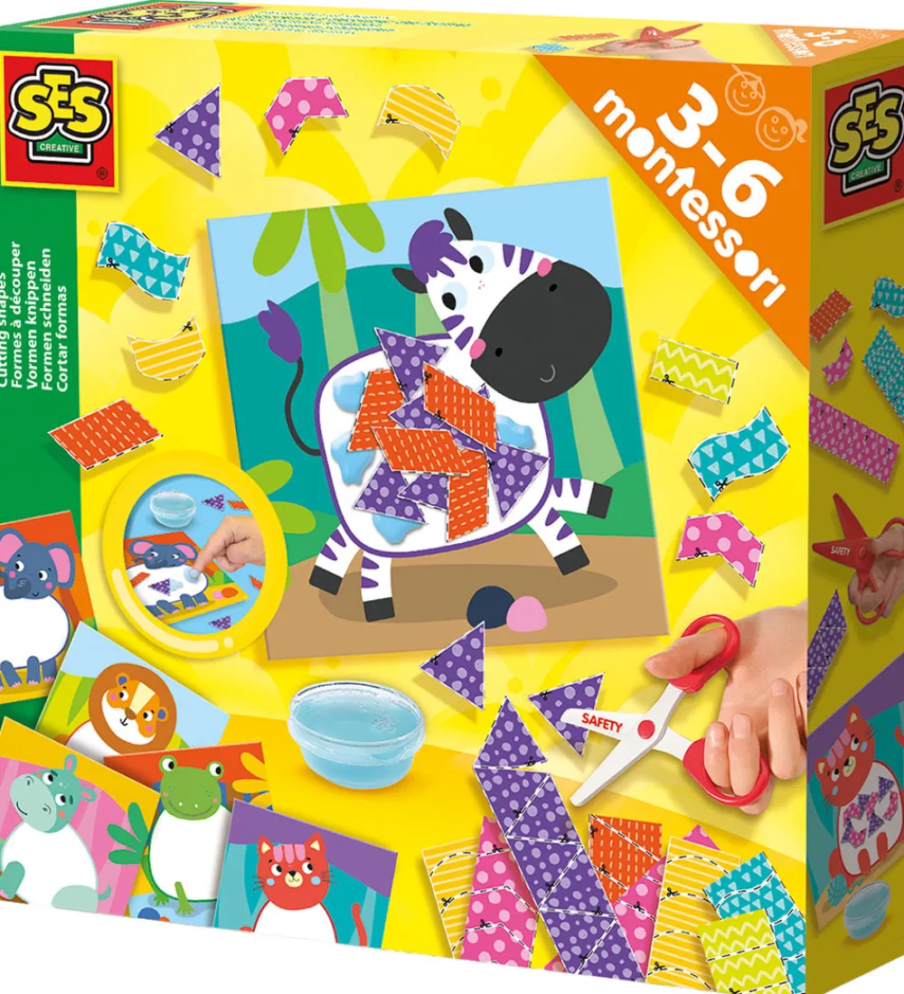 SES Creative Kreasæt|- Montessori - Lær at klippe Kollager