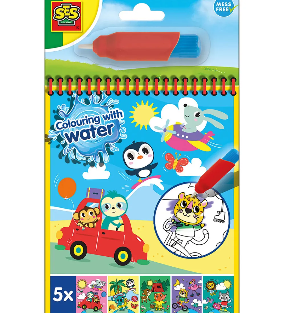 SES Creative Malebog>- Rejse Malebog - Farv med Vand