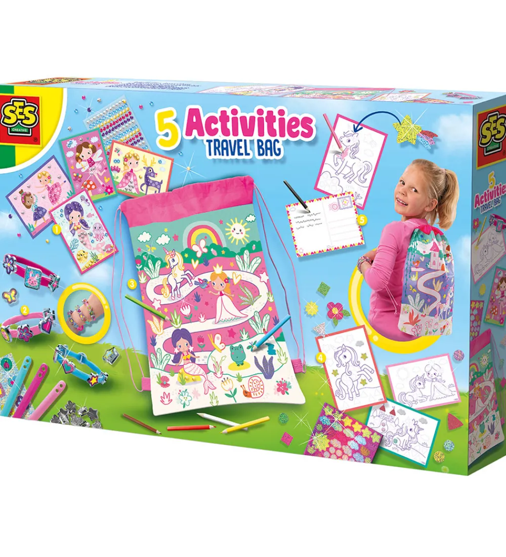 SES Creative Kreasæt>- Rejseaktiviteter i Rygsæk - 5 Aktiviteter