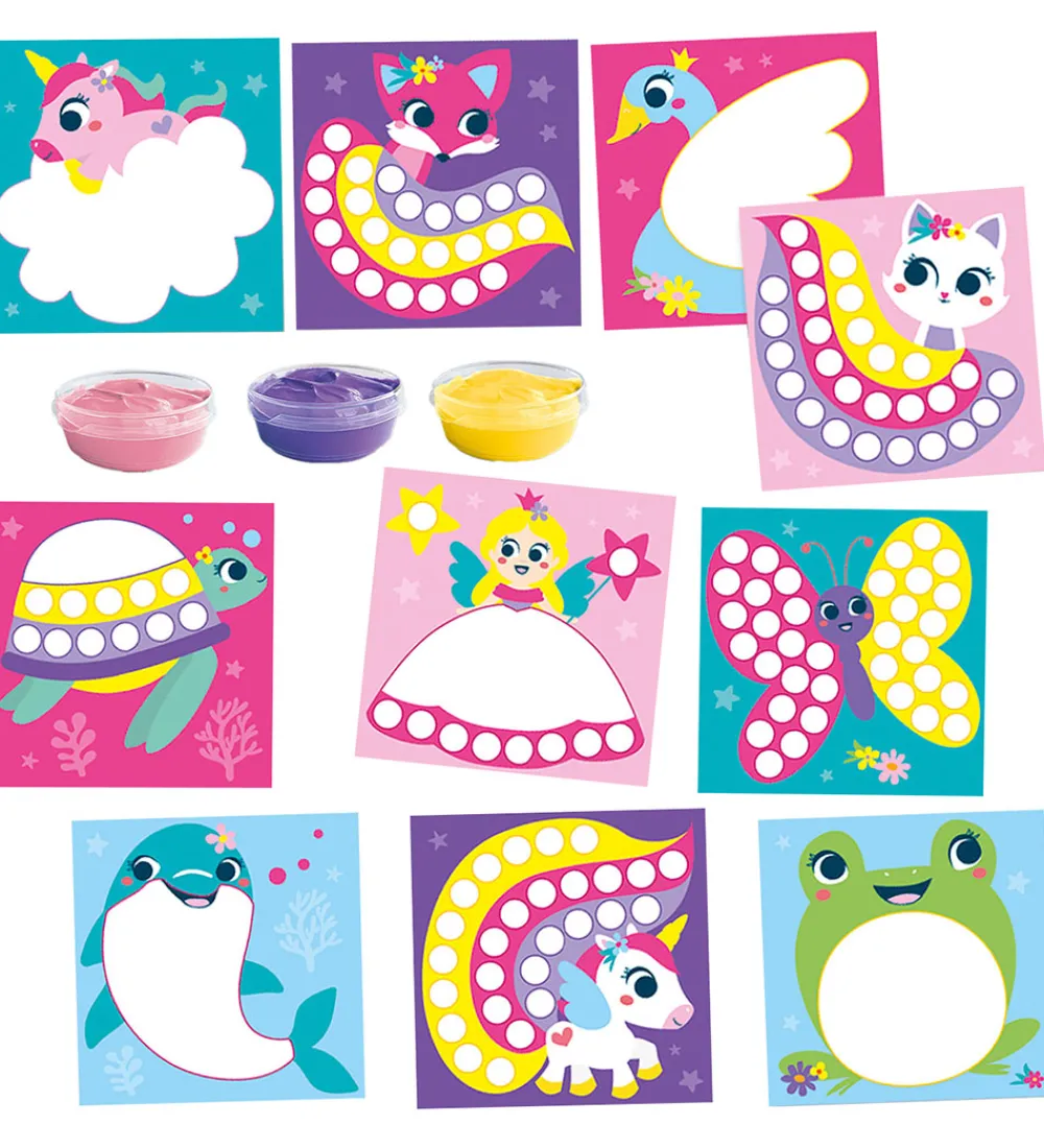 SES Creative Maling|Kreasæt|Fingermaling - Min Første - Fantasi figurer