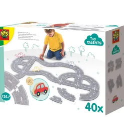 SES Creative Kreasæt>Kreasæt - Filt Vejbane m. Bil - 40 dele