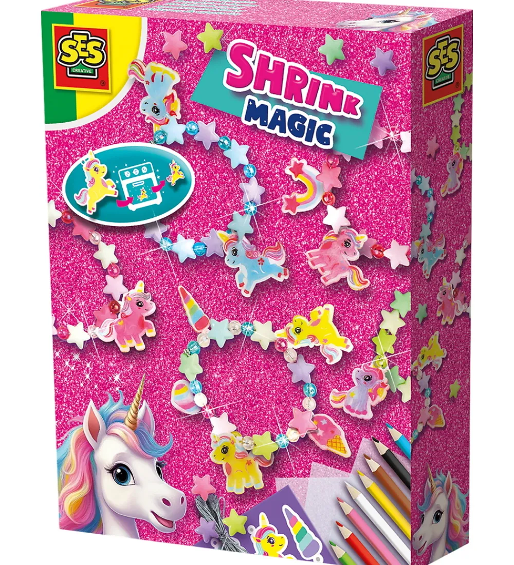 SES Creative Kreasæt|Kreasæt - Krympeplast - Enhjørning Armbånd