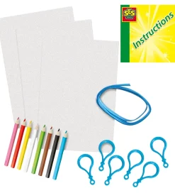 SES Creative Kreasæt|Kreasæt - Krympeplast - Dinosaur Nøgleringe