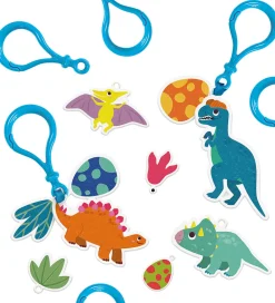 SES Creative Kreasæt|Kreasæt - Krympeplast - Dinosaur Nøgleringe