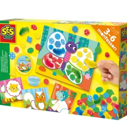 SES Creative Kreasæt>Kreasæt - Montessori - Sorter Former Og Farver