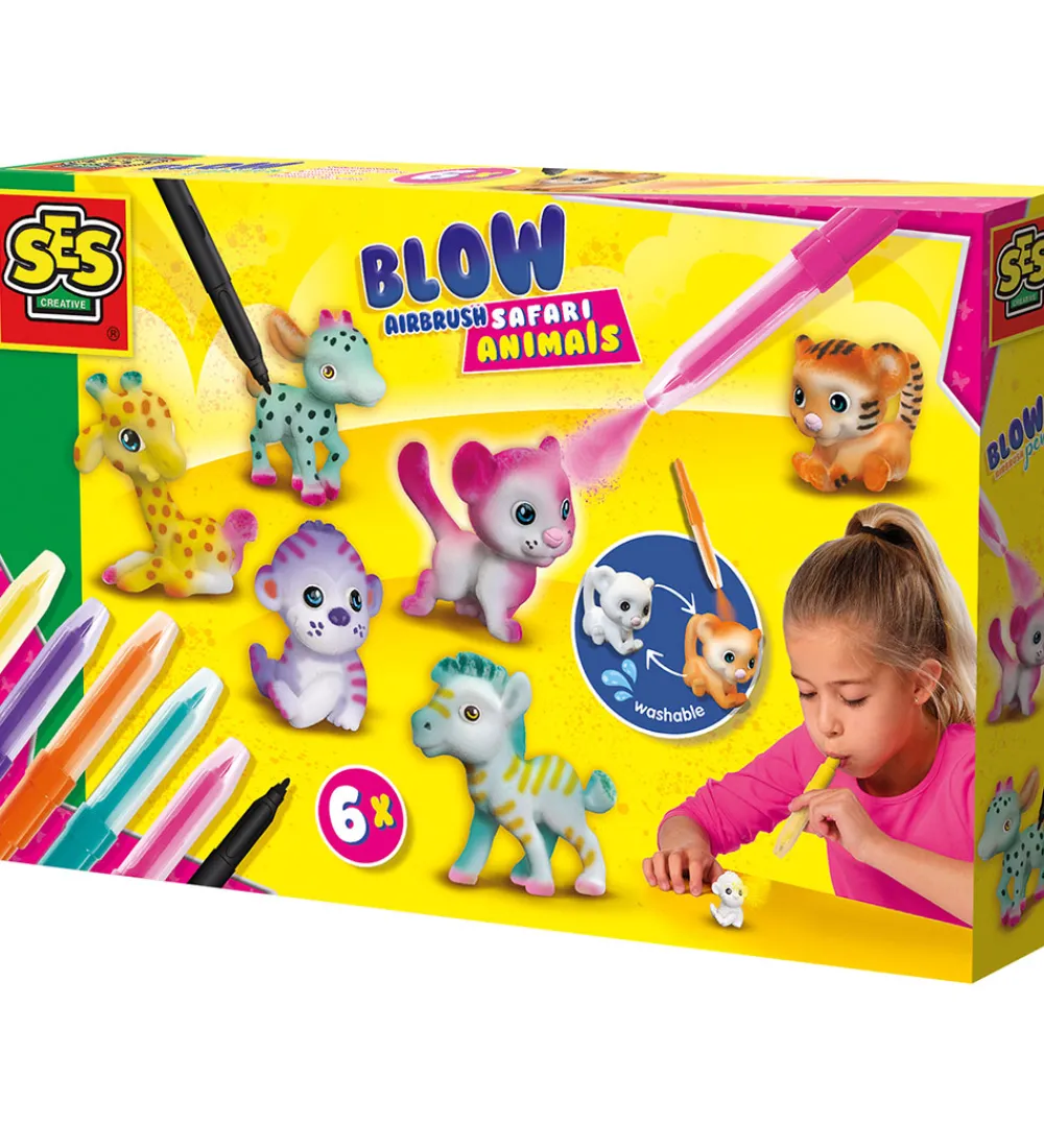 SES Creative Tuscher Og Farver|Kreasæt>Kreasæt - Pustetuscher - Safari