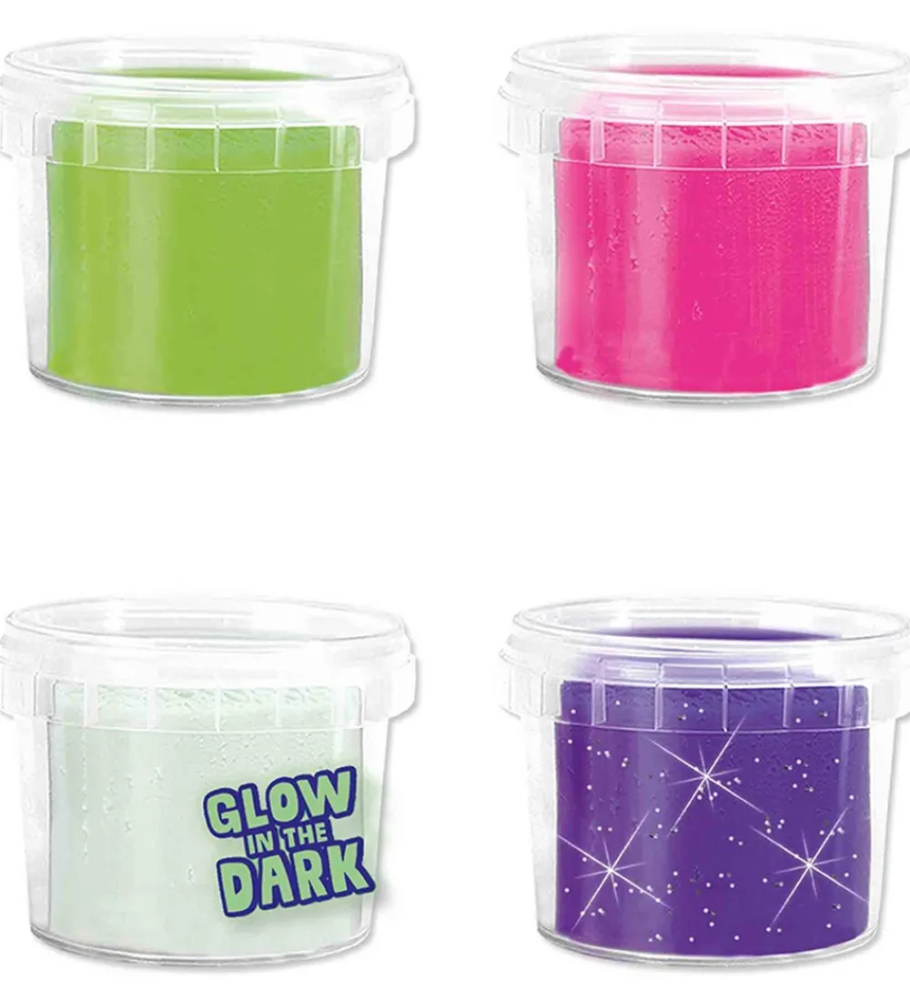 SES Creative Modellervoks|Modellervoks - 4x90g - Silkeblød Selvlysende