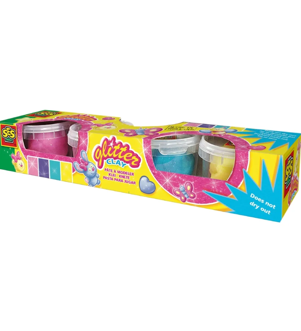 SES Creative Modellervoks|Modellervoks - 4x90 g - Glimmer