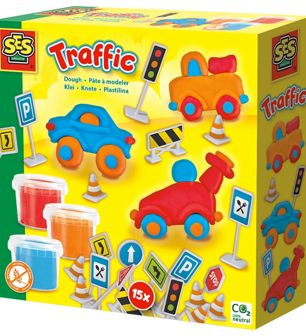 SES Creative Modellervoks|Modellervoks - Biler m. Vejskilte