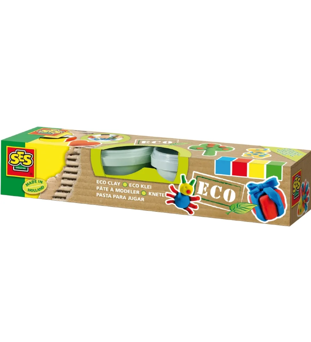 SES Creative Modellervoks|Modellervoks - ECO - 4x90 g - 4 Farver