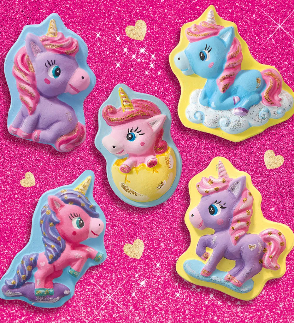 SES Creative Kreasæt>Støb & Mal - Enhjørning Babyer