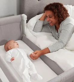 Shnuggle Senge></noscript>Babyseng - Air - Bedside Crib - 95x56 cm - Stone Grey