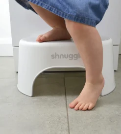 Shnuggle Skamler|Skammel - 38x26x18 cm - Hvid m. Grå