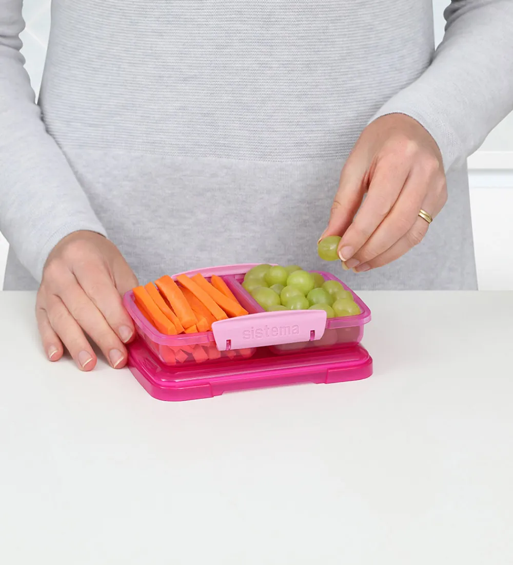 Sistema Madkasser|Madkasse - Small Split - 350 ml - Pink