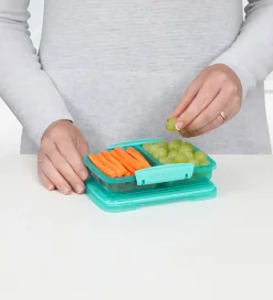 Sistema Madkasser|Madkasse - Small Split - 350 ml - Grøn/Blå