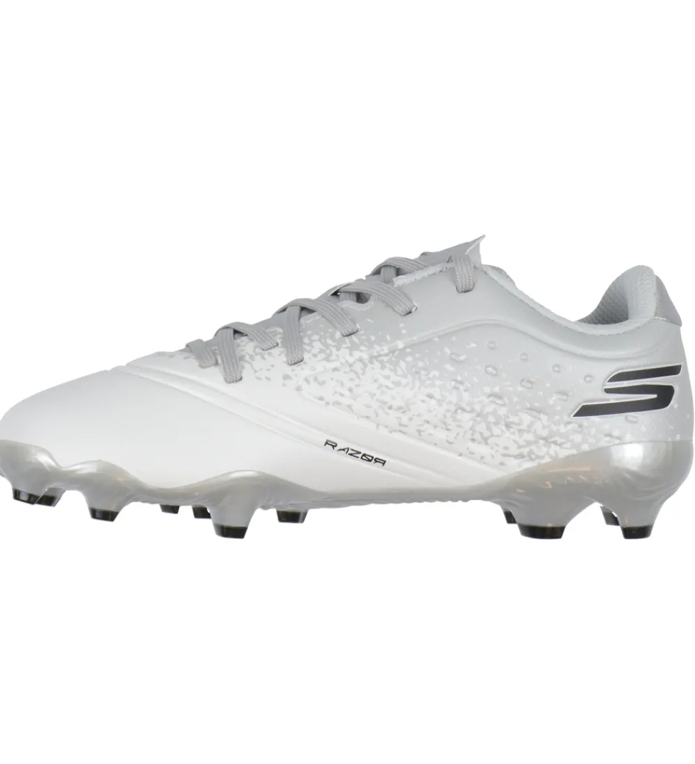 Skechers Fodboldstøvler - Græs (Fg)>Fodboldstøvler - Razor 1.5 JR Youth FG - Hvid/Sølv