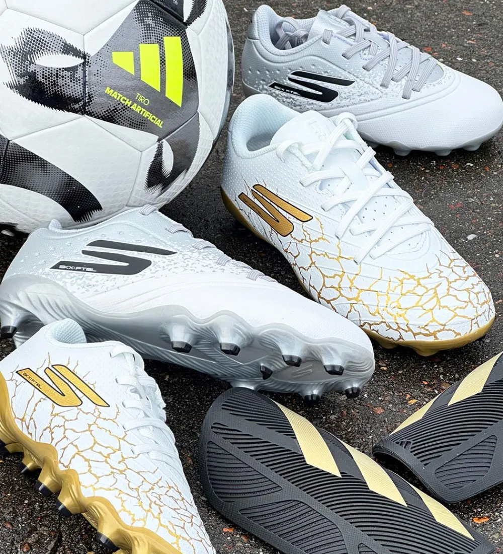 Skechers Fodboldstøvler - Græs (Fg)>Fodboldstøvler - Razor 1.5 JR TD FG - Hvid/Sølv