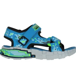 Skechers Sandaler|Sandaler - Mega Splash 4K - Sort/Blå/Grøn