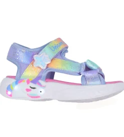 Skechers Blinkesko>Sandaler m. Lys - S Lights Unicorn Dreams - Blue/Multi