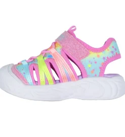 Skechers Blinkesko>Sandaler m. Lys - Unicorn Dreams Explorer - Pink/Multi