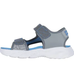 Skechers Blinkesko|Sandaler m. Lys - Creature-Splash - Charcoal Blue