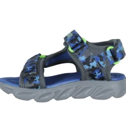 Skechers Blinkesko|Sandaler m. Lys - Hypno-Splash - Blue Lime
