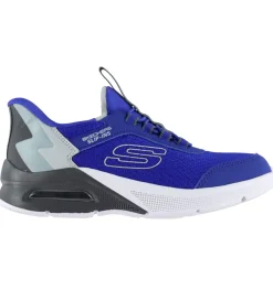 Børn Skechers Sneakers|Børnesko Og Babysko>Sko - Microspec Max - Blue/Gray