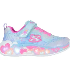 Skechers Blinkesko|Sko m. Lys - Eternal Heart Lights - Blå/Multi