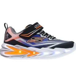 Skechers Blinkesko|Sko m. Lys - Flex-Glow Ultra - Sort/Blå