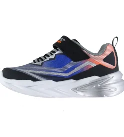 Skechers Blinkesko|Sko m. Lys - Flex-Glow Ultra - Sort/Blå