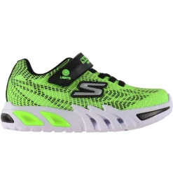 Skechers Blinkesko>Sko m. Lys - Flex-Glow Elite - Lime Black