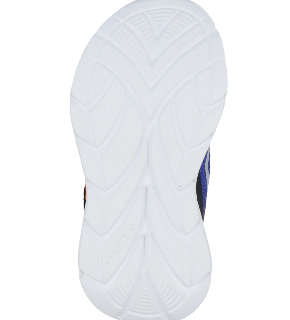 Skechers Blinkesko|Sko m. Lys - Glow Ultra - Sort/Sølv