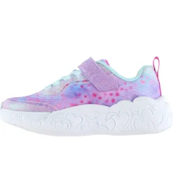 Børn Skechers Sneakers|Børnesko Og Babysko>Sko m. Lys - Heart Lights - Purple