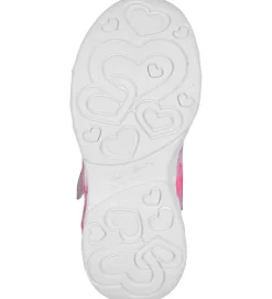 Skechers Blinkesko|Sko m. Lys - Heart Jewels - Silver/Multi