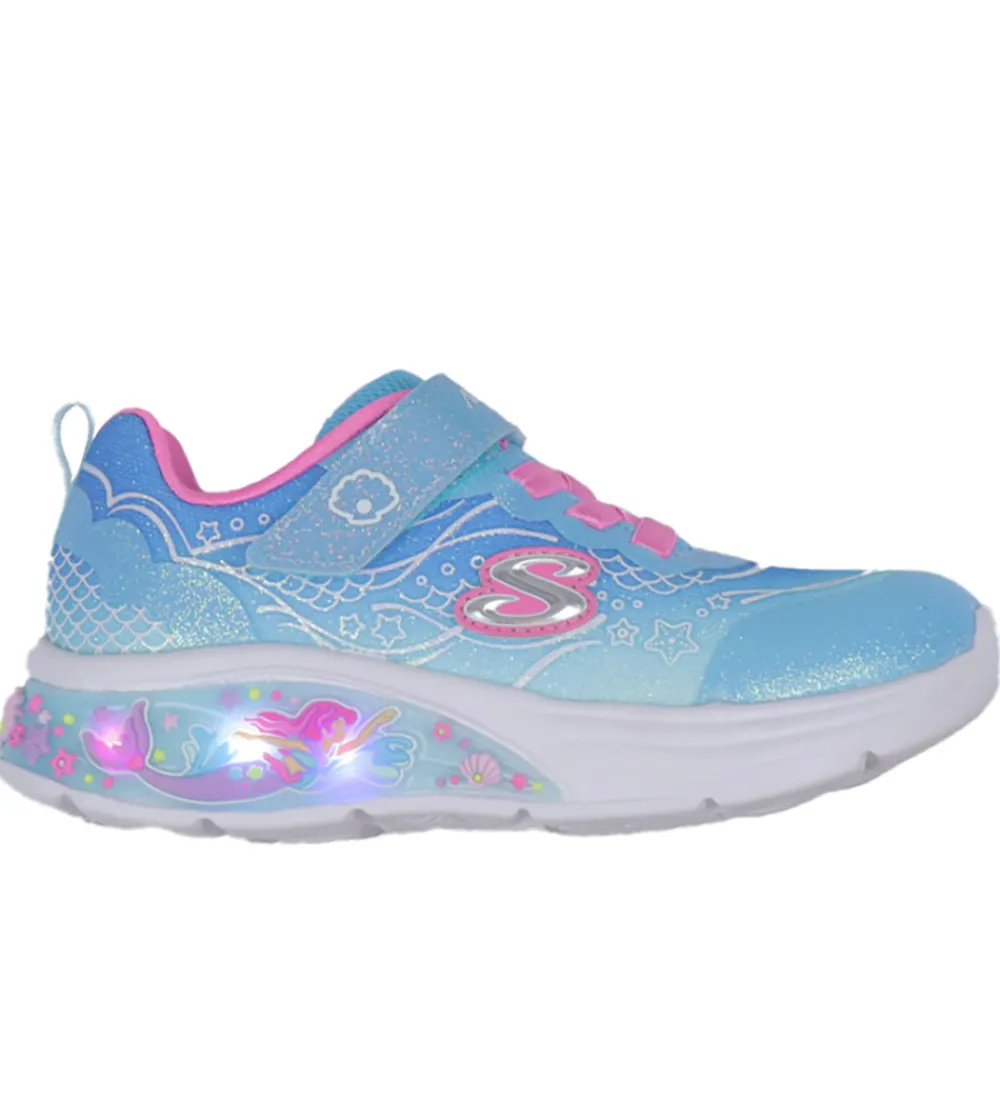 Skechers Blinkesko|Sko m. Lys - My Dreamers Lil Mermaid - Blå/Multi