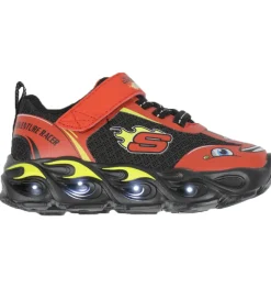 Skechers Blinkesko|Sko m. Lys - Thermo-Flash Wheel Buddies - Rød/Sort