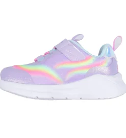 Skechers Blinkesko>Sko m. Lys - Unicorn Chaser - Lavender/Multi