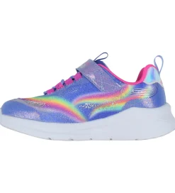 Skechers Blinkesko>Sko m. Lys - Unicorn Chaser - Blue/Multi