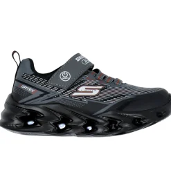 Skechers Blinkesko>Sko m. Lys - Vortex 2.0 - Black/Charcoal