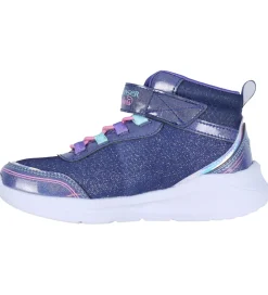 Skechers Blinkesko|Støvler m. Lys - Unicorn Chaser - Navy/Multi