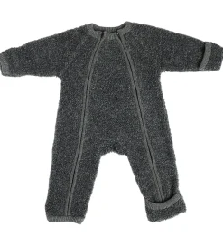 Børn Smallstuff Køredragter|Basis|- Køredragt m. Lynlås - Grey Melange