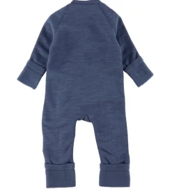 Børn Smallstuff Køredragter>Køredragt m. Lynlåse - Uld - Demin Melange