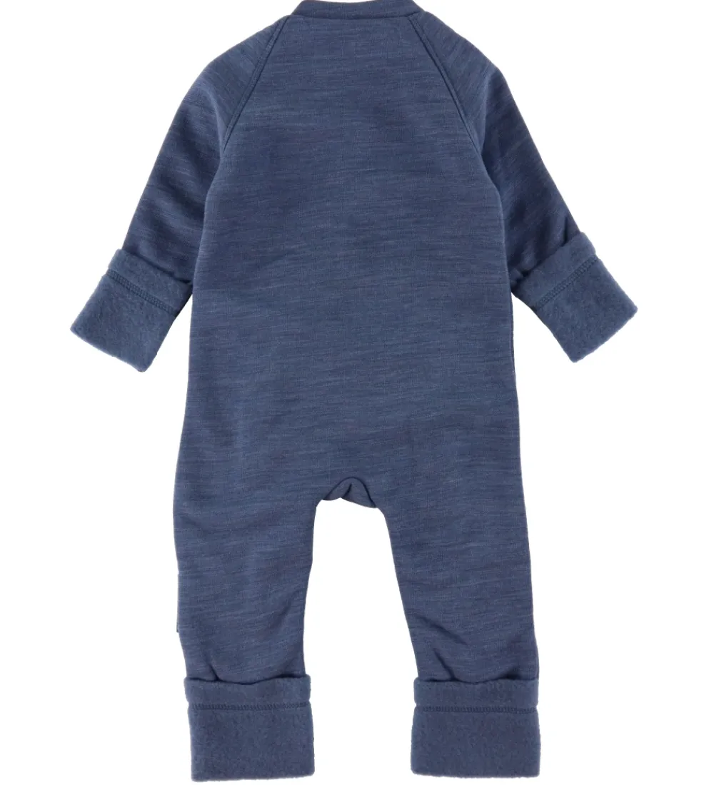 Børn Smallstuff Køredragter>Køredragt m. Lynlåse - Uld - Demin Melange